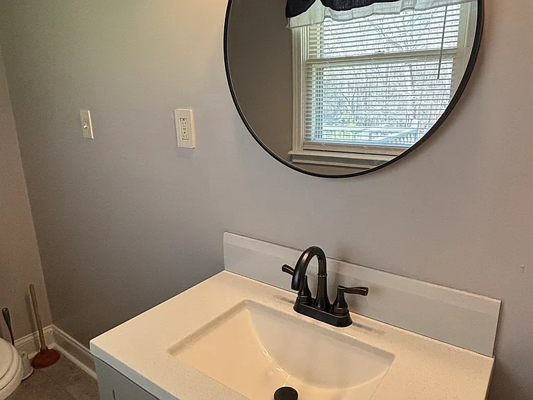 Half bath in master bedroom