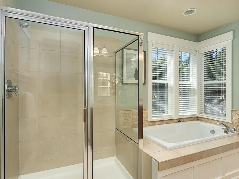 Sunshine filled bathroom!