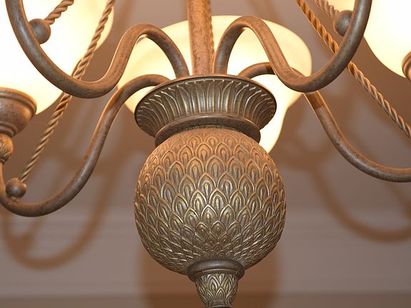Exquisite chandelier detail