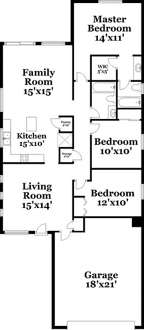 3 bed, 2.0 bath, 1312 sqft, $2,015 — Photo 2