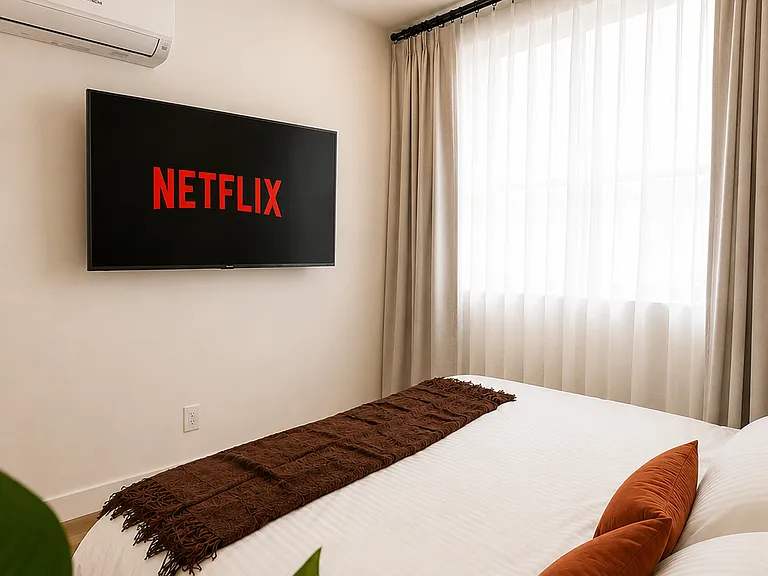 Bedroom 2. Every bedroom is designed for exceptional comfort, featuring premium mattresses, hotel-quality linens, plush pillows, and luxury bedding selected for a restful night's sleep.