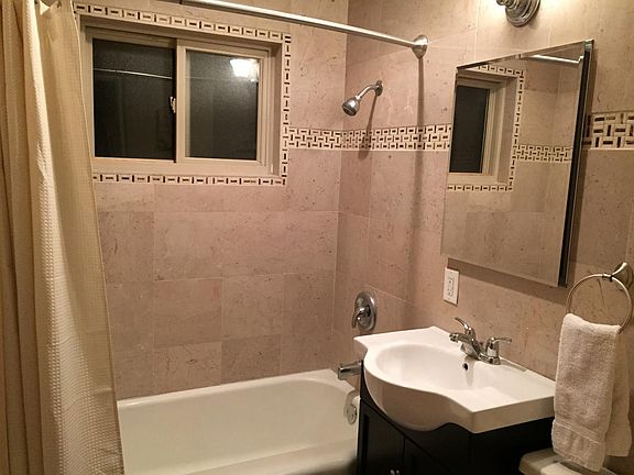 Lovely tiled bathroom
