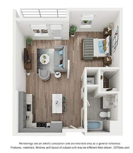 Floor plan Studio - B