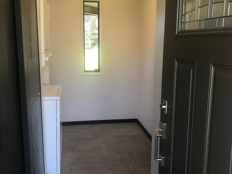 front door and mud room