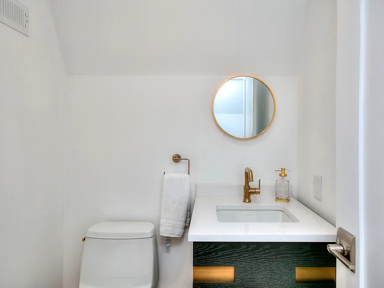 3rd floor half bath.