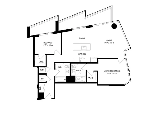 Floor plan 2 Bed-2 Bath-16