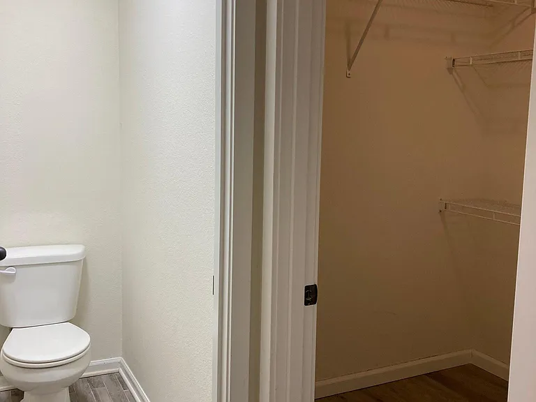 Master bath and walk in closet