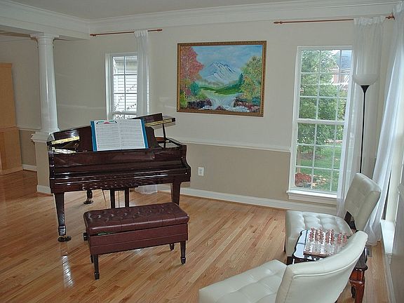 Formal living room with hardwoods