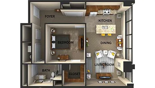 Floor plan Suite Style D