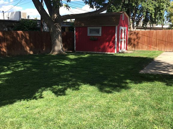 Backyard with shed