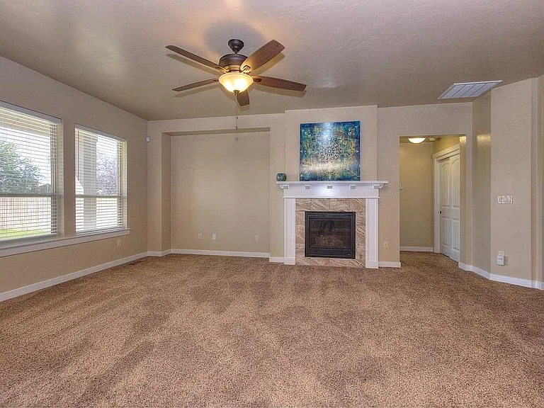 Carpet in living is in the process of being replaced with wood flooring.