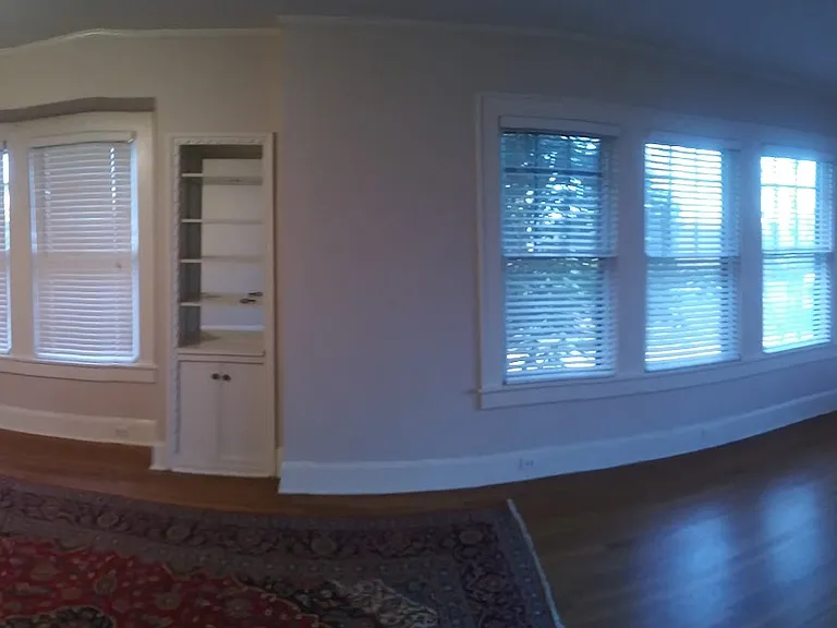 Wide angle dining and living rooms