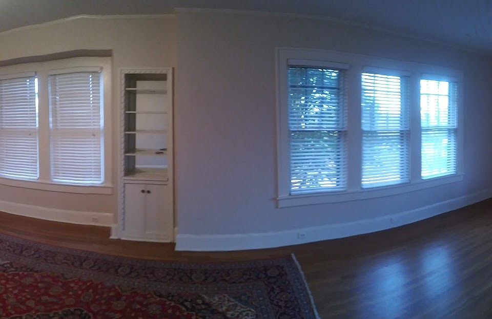 Wide angle dining and living rooms