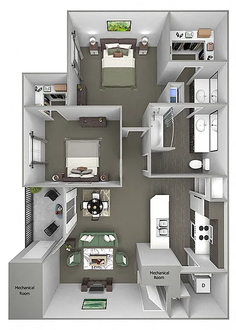 Floor plan B1 (The Cimarron)