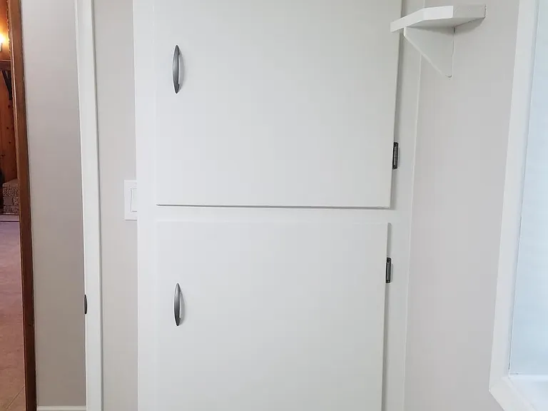 extra linens closet inside bathroom