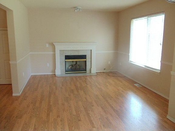 Living room with fireplace