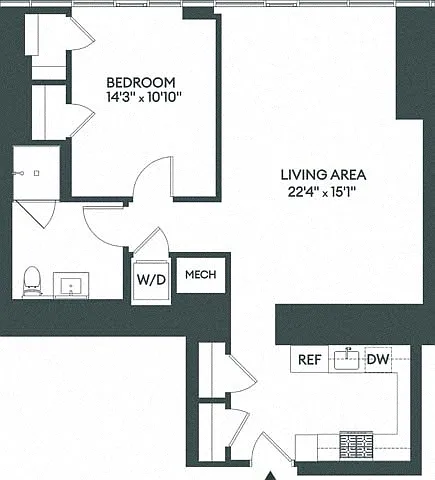 Floor plan 1T