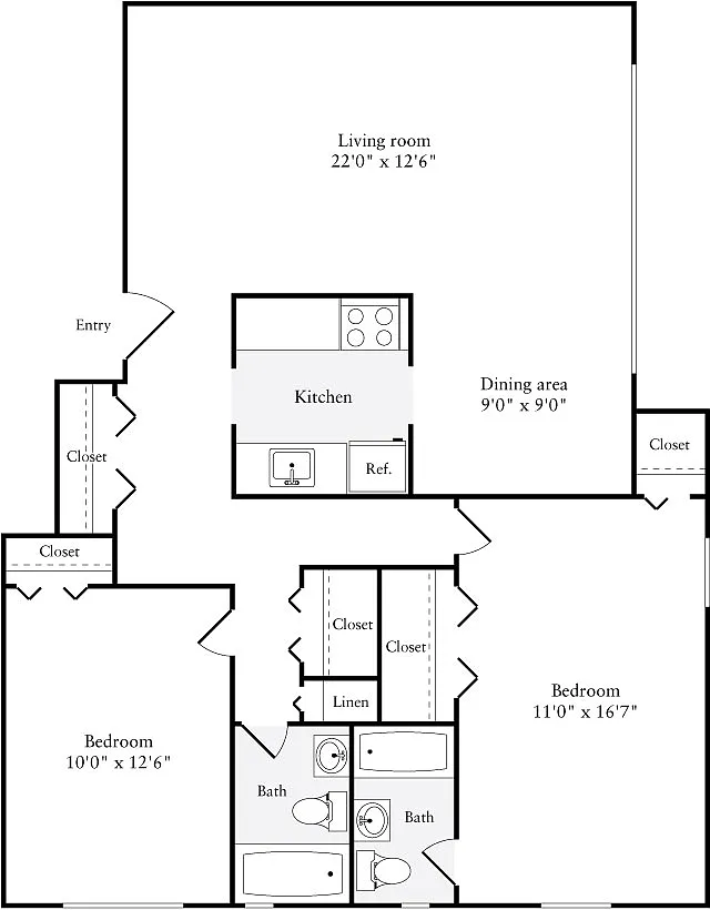 Floor plan 1100