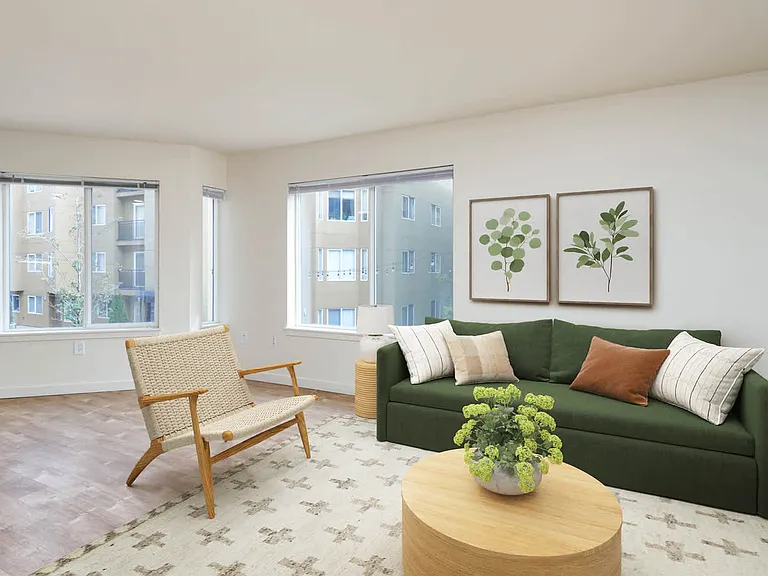 Living Room with Hard Surface Flooring