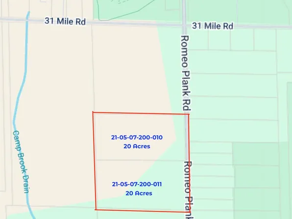 0 Romeo Plank Rd, Ray, MI 48096