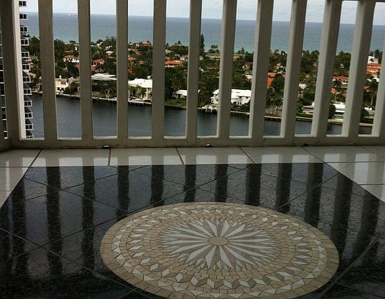 Intricate detailing on wrap around balcony