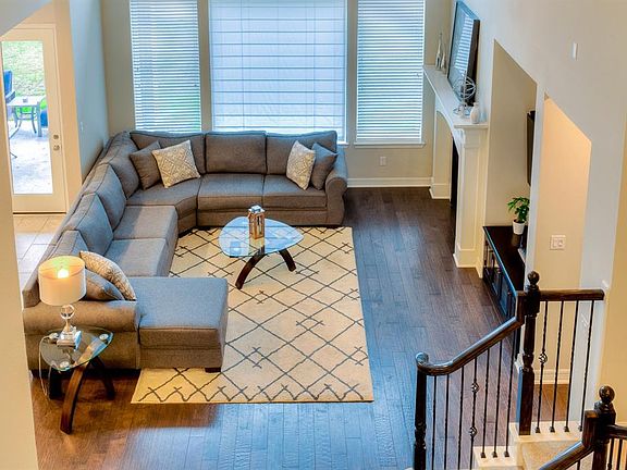A view of the living area. The master bedroom is to the right.