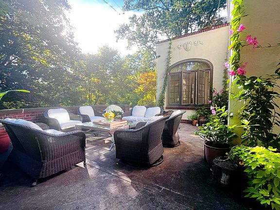 Private backyard patio.