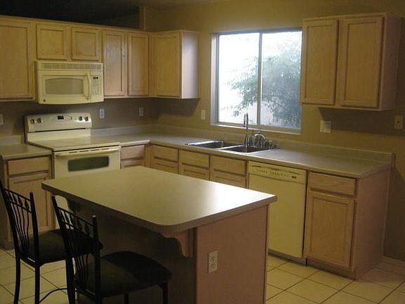 Kitchen has separate island