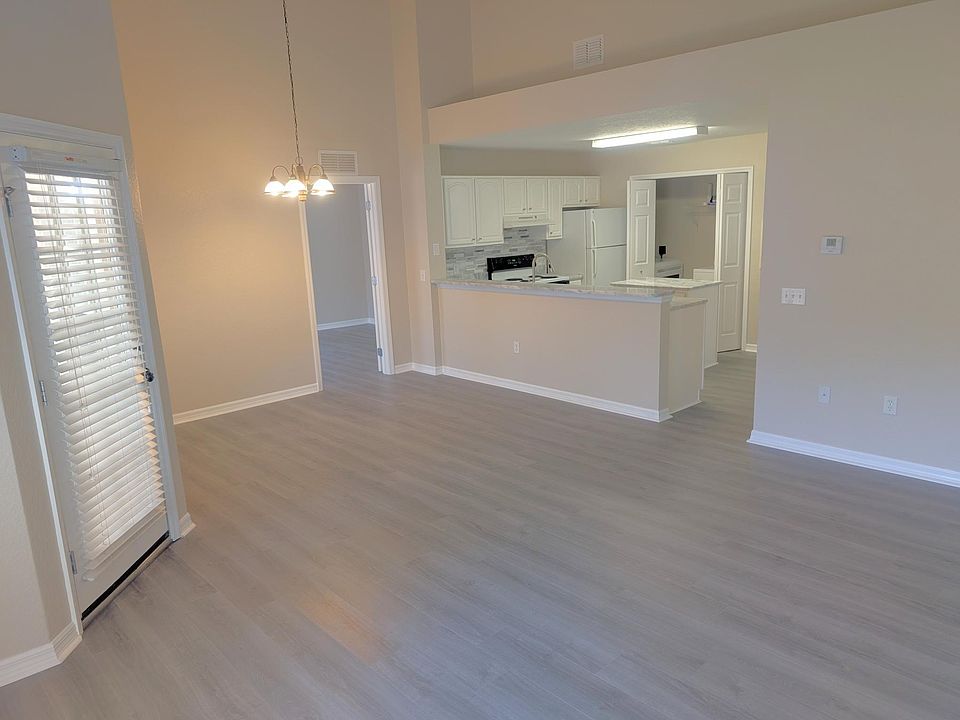 Open plan living room and dining area