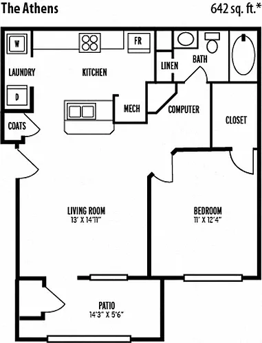 Floor plan Athens