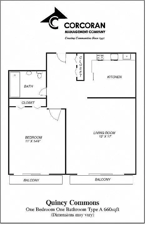 Floor plan One Bedroom