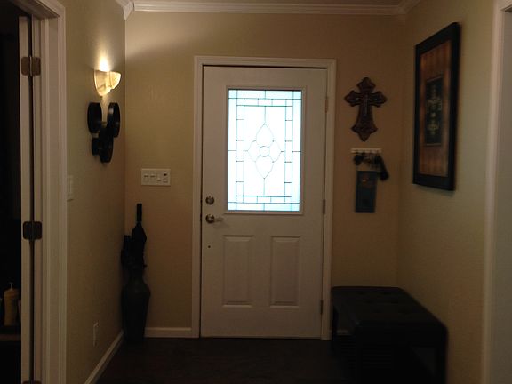 French doors to the left