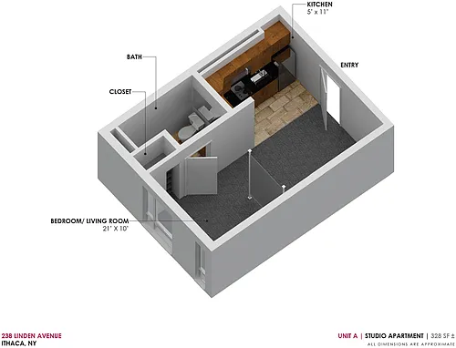 Floor plan Studio A
