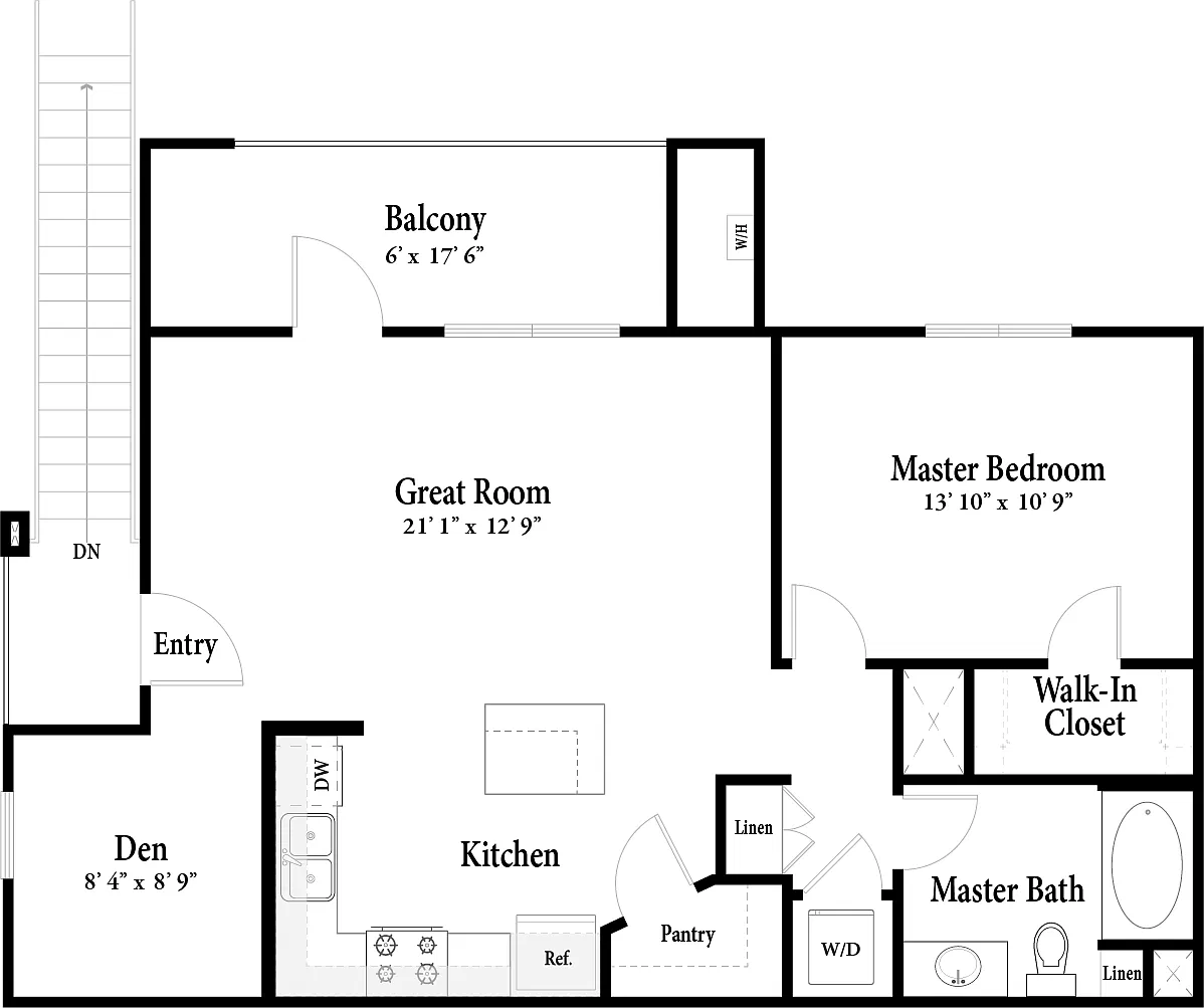 Floor plan The Flats - Plan 3 Up