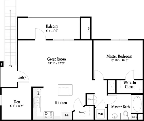 Floor plan The Flats - Plan 3 Up