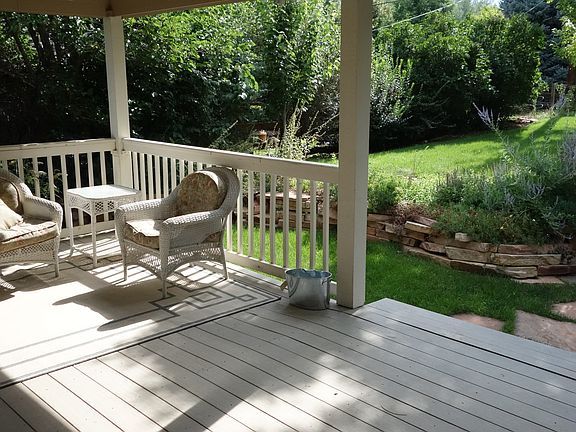 Partial view (1/3) of covered back porch