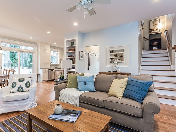 Lovely open floor plan - 9 foot ceilings on the first floor and all hardwood flooring throughout.