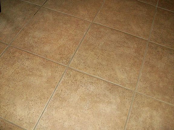 16" tile on 1st floor