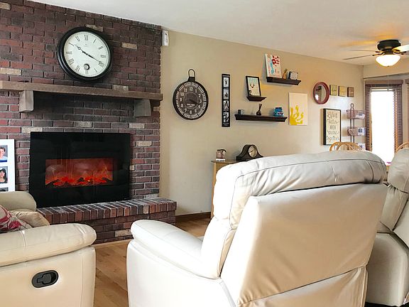 Brick fireplace! 