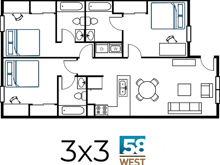 58 West - Student Living Priced Per Room — Photo 22