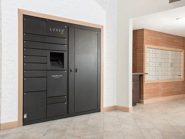 24/7 access to pick up packages with our LuxerOne package system