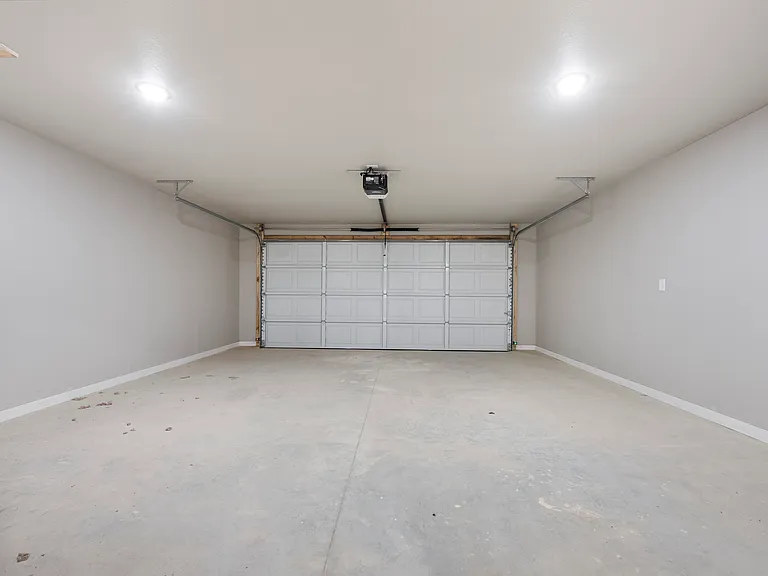 Interior of garage