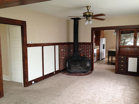 Cozy Living Room with wood burning stove