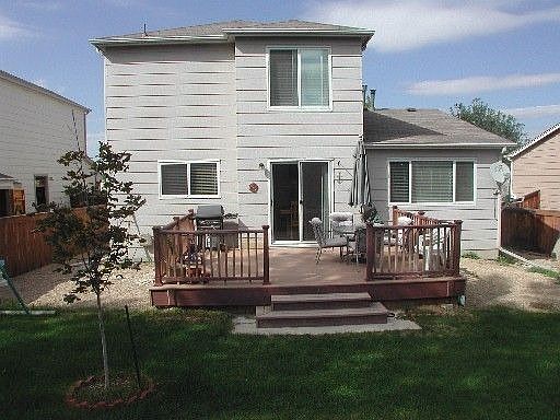 Backyard with deck