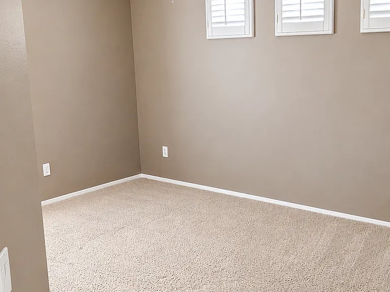Spacious bedroom with closet access and ensuite bathroom entry