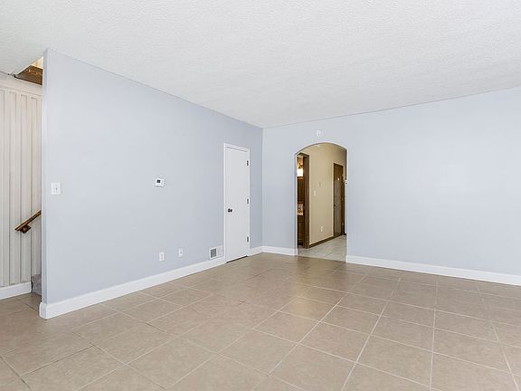 living room from front door view