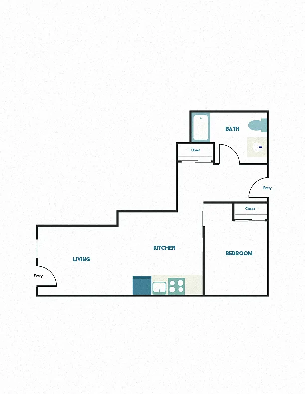 Floor plan 1X1 - B5