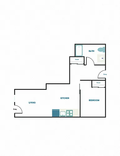 Floor plan 1X1 - B5