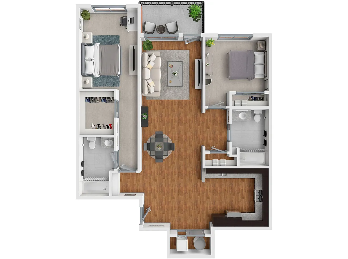 Floor plan 2x2g