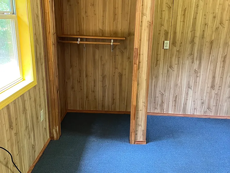Bedroom with spacious closet